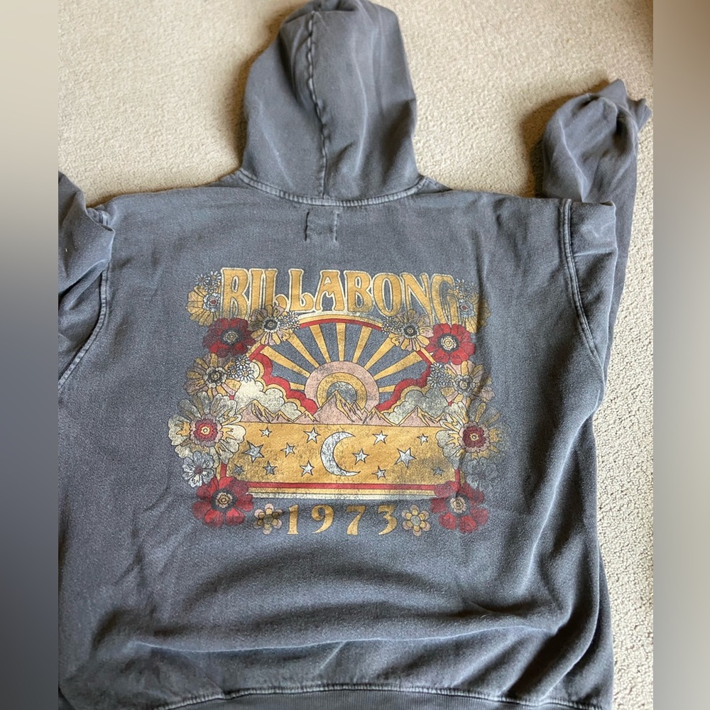 Billabong dark grey hoodie